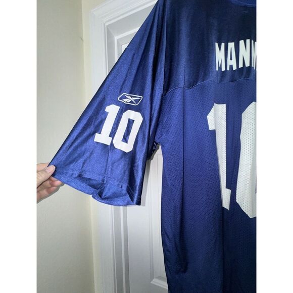 Reebok New York Giants Eli Manning 10 Blue Jersey Size 2XL - Picture 3 of 6